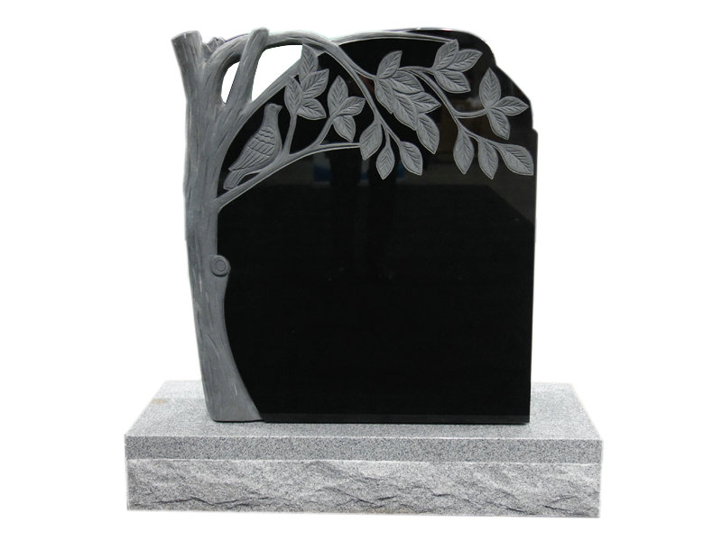 Granite Family Headstones With Tree Design