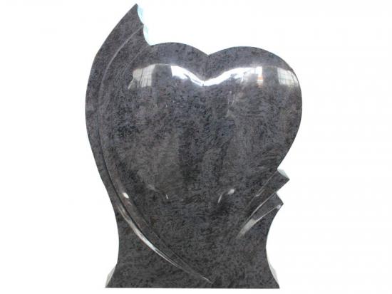 Bahama Blue Granite Heart Shaped Headstones