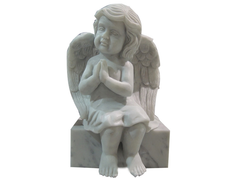 Praying Angel Baby Statue For Grave
