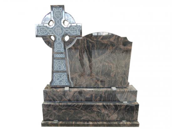 Aurora Granite Celtic Cross Gravestone For Ireland