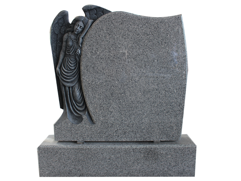 Weeping Angel Memorial With G603 Grey Granite